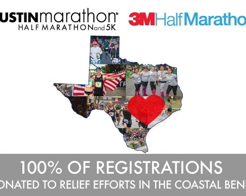 Texas silhouette and austin marathon and registration donations