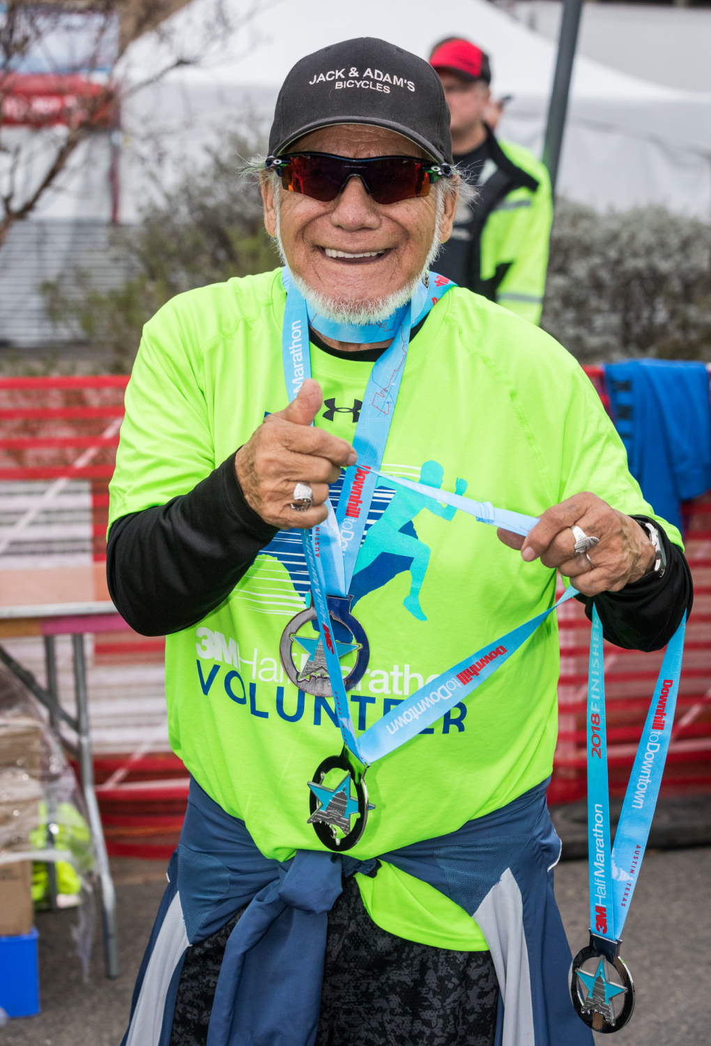 Eloy Ojeda at the 2018 3M Half Marathon.