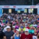 Hundreds of racers starting the 3M Half Marathon