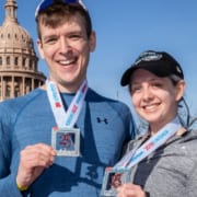 3M Half Marathon finishers and 2020 spinning finisher medals