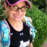 Agatha Kerr, 2020 3M Half Ambassador, takes a selfie during a trail run.