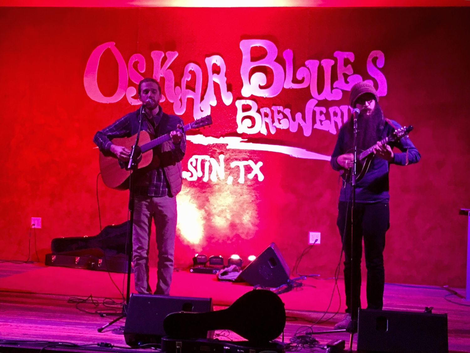 Band performs live at Oskar Blues Brewery. Check out the various locations in this blog post along the 3M Half Marathon course and get to know Austin.
