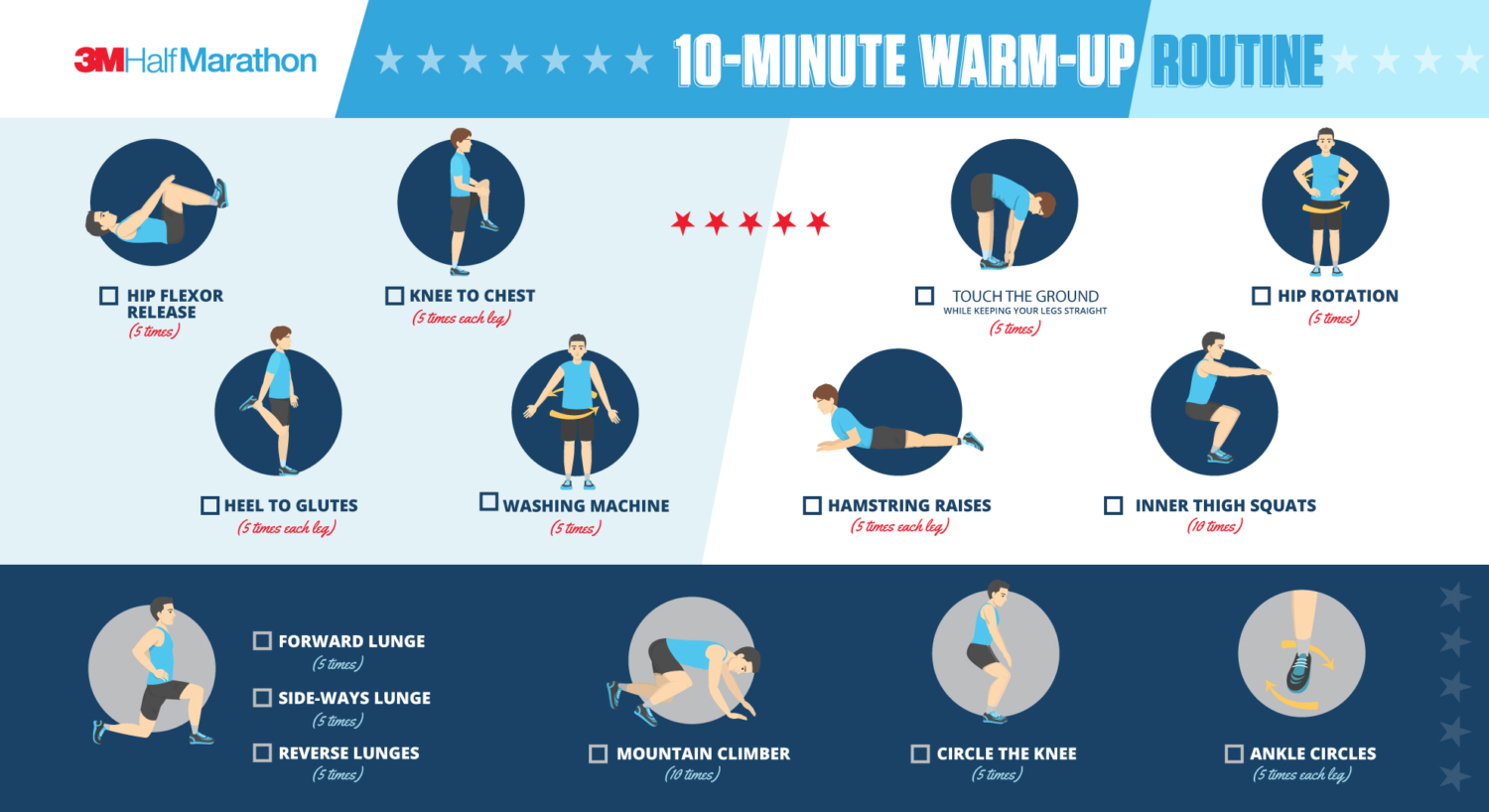 Warm up before online leg workout